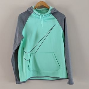 NIKE logo hooded sweatshirt sz M